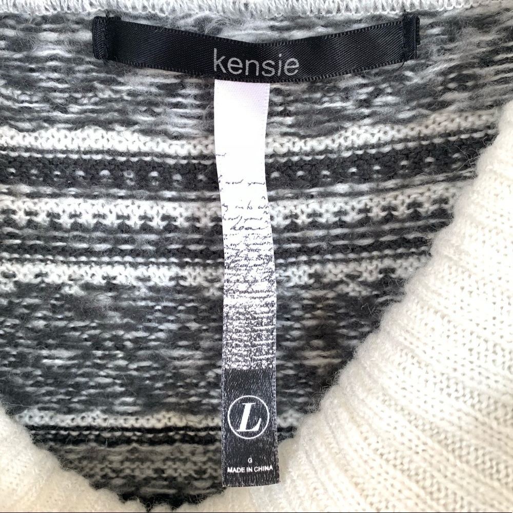 Kensie Cowl Neck Winter Oversized Sweater Sz L - Picture 7 of 7